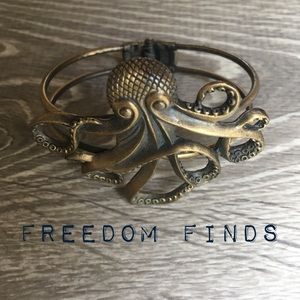 Bronze Octopus Bracelet 